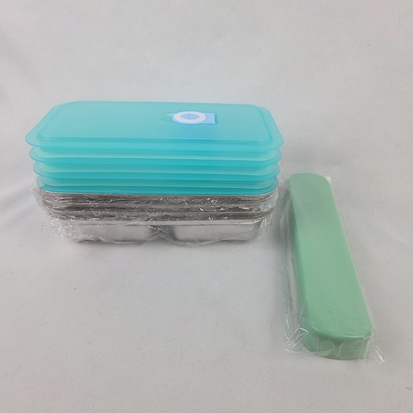 Does not apply Other - 4-Pack Stainless Steel Food Storage Containers - Double Compartment Leakproof
